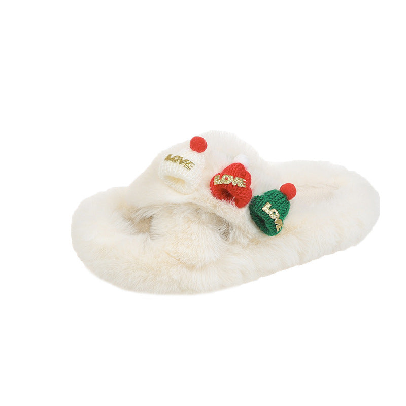 Hat Fluffy Slippers