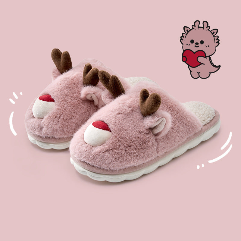 Raindeer Cotton Slippers