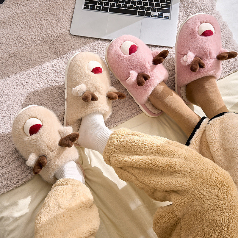 Raindeer Cotton Slippers
