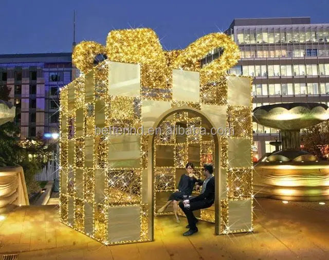 Giant LED Christmas Bowknot Arch Motif