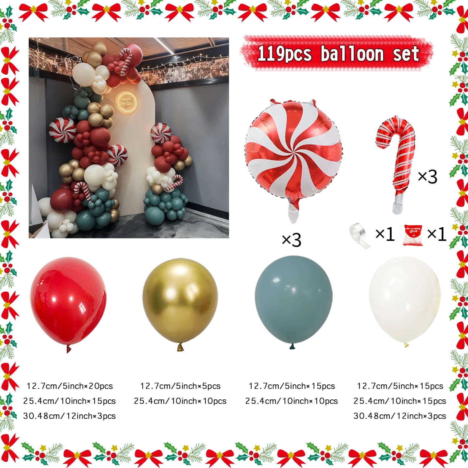 Christmas Balloon Set
