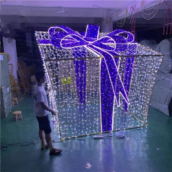 Giant LED Christmas Bowknot Arch Motif