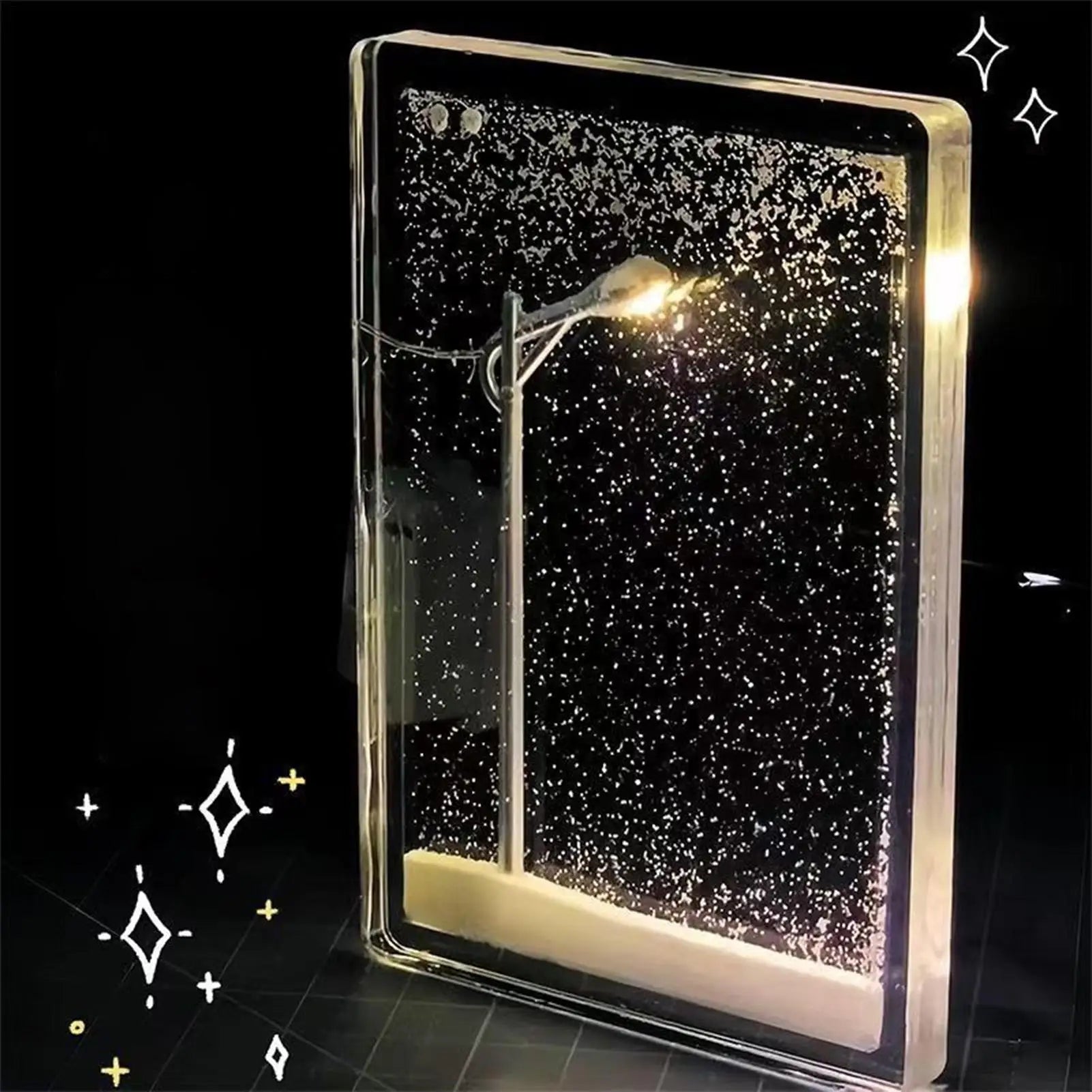Christmas Snowy Lamp