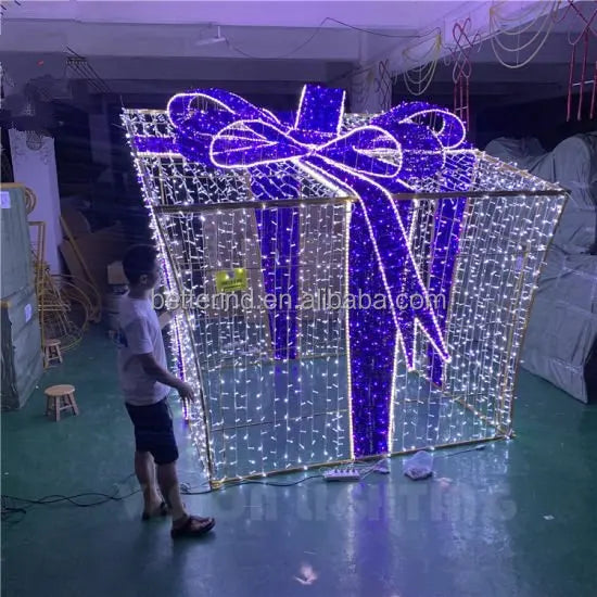 Giant LED Christmas Bowknot Arch Motif