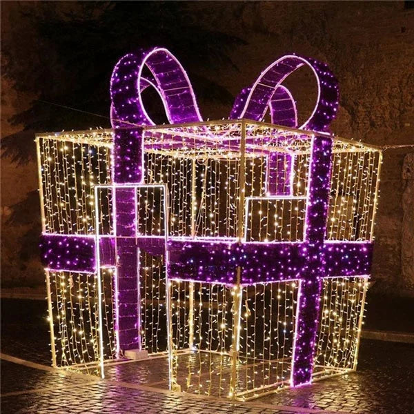 Giant LED Christmas Bowknot Arch Motif