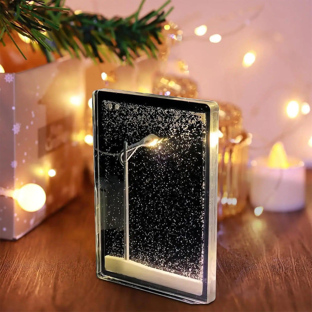 Christmas Snowy Lamp