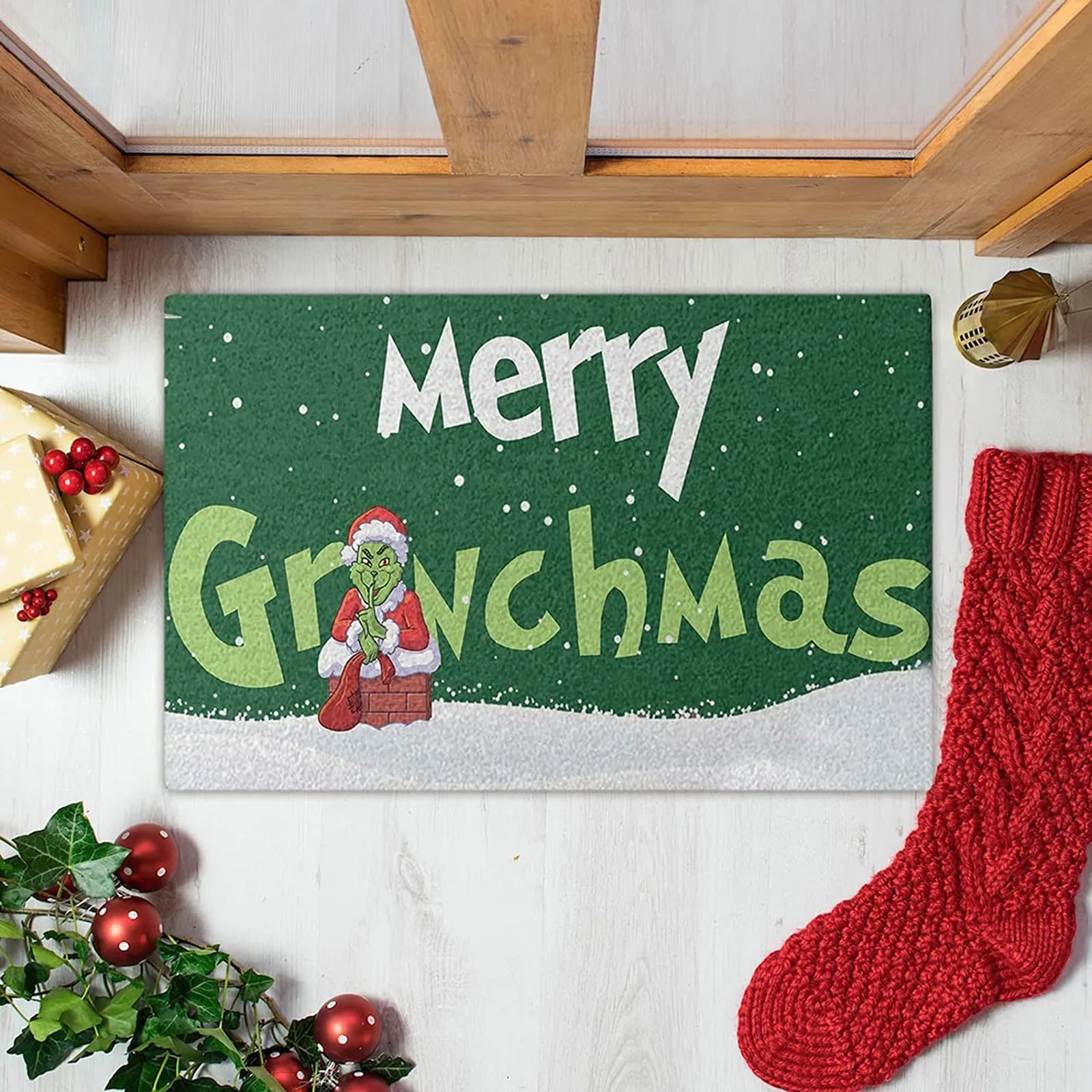 Grinch Welcome Mat