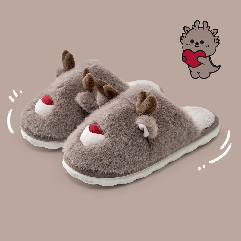 Raindeer Cotton Slippers