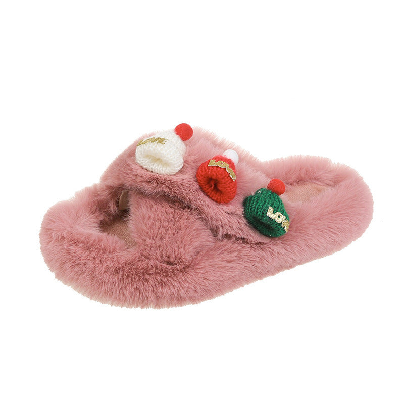 Hat Fluffy Slippers