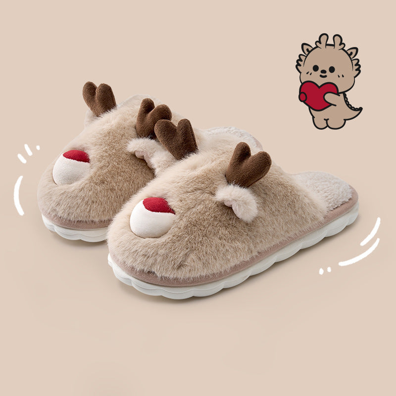 Raindeer Cotton Slippers